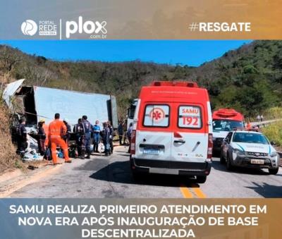 SAMU realiza primeiro atendimento em Nova Era após inauguração de Base Descentralizada